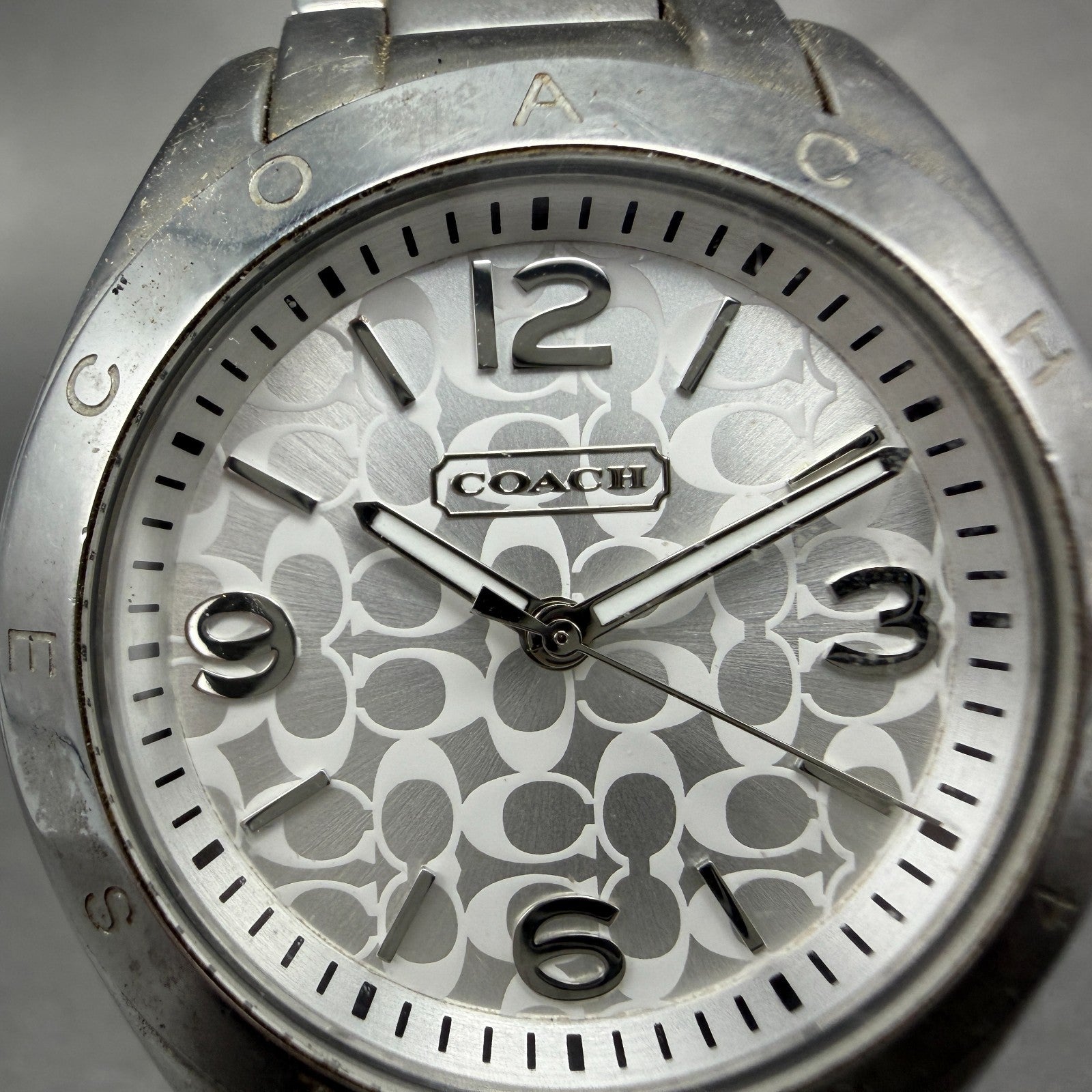 Coach Tristen Watch Women 34mm Silver Dial Silver  Round CA.67.7.14.0689 NewBatt1