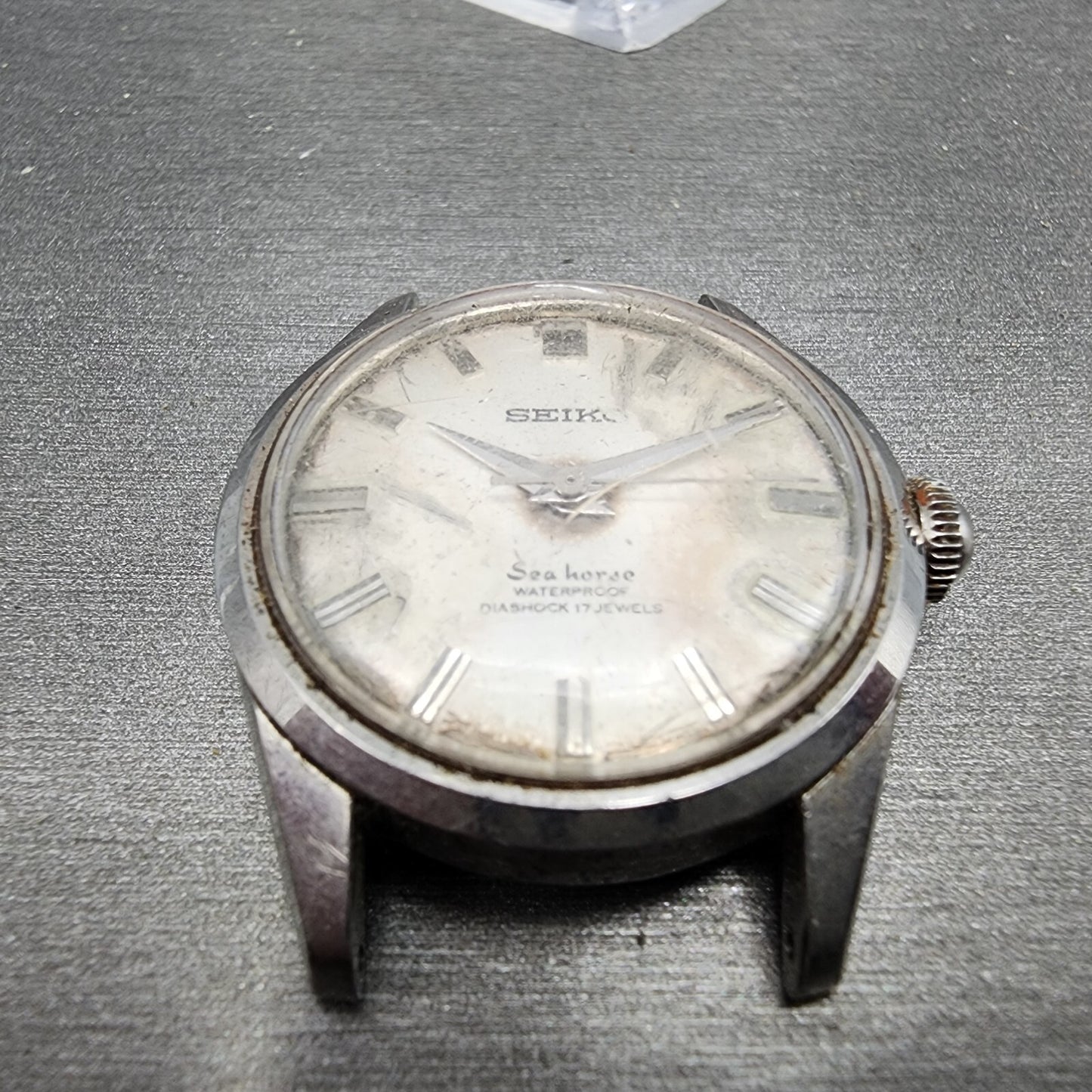 VTG Seiko Seahorse Watch Women 31mm White Dial Steel Round Manual Wind Runs2
