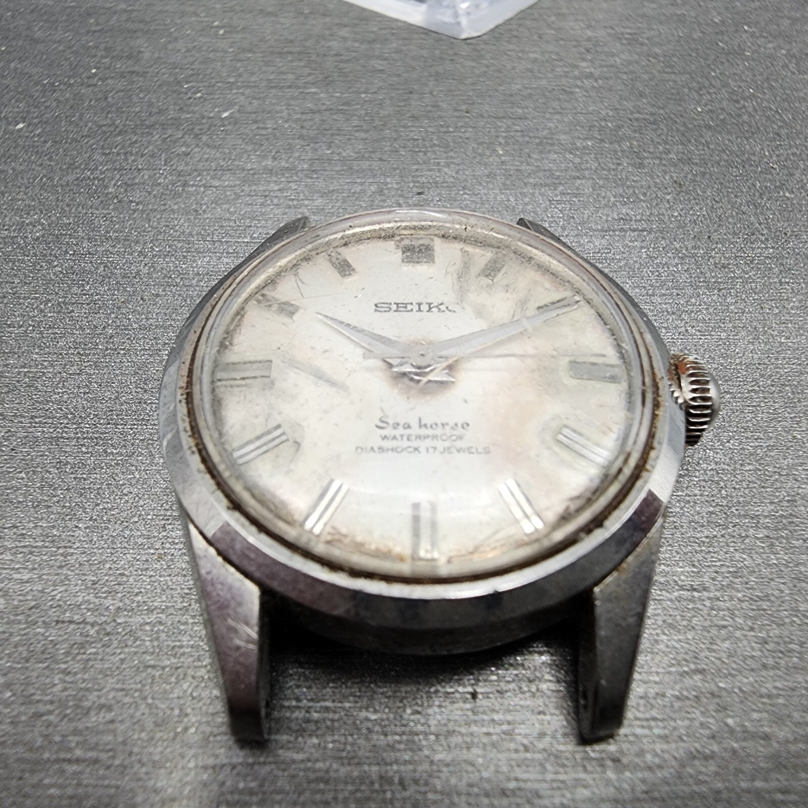 VTG Seiko Seahorse Watch Women 31mm White Dial Steel Round Manual Wind Runs2