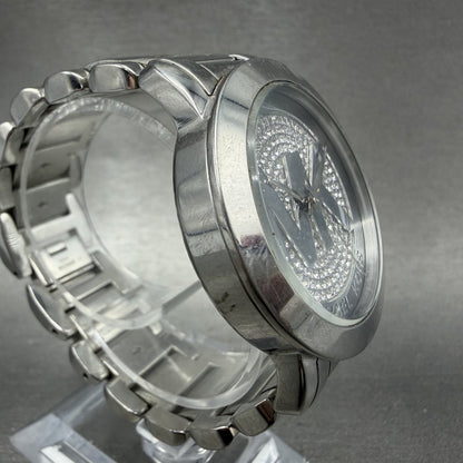Michael kors Watch Women 38mm Silver Dial Silver Tone Round MK-3375 New battery3