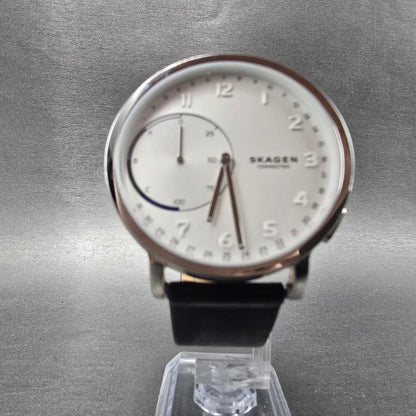 Skagen Connected Watch Men 42mm Silver Dial Silver Tone SKT1101 New Battery5