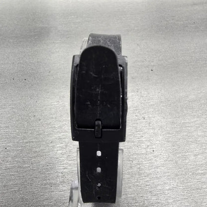 Swatch SOMETHING NEW Watch Women 25mm White Dial Black Case Round LB153 New Batt7