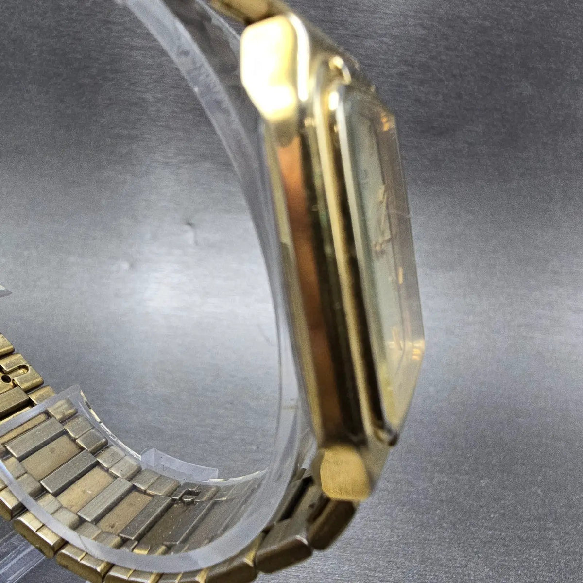 Citizen CQ Tank Watch Men 26mm Gold Dial Gold Tone Rectangle 6030-S16890 PARTS4
