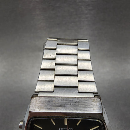 Seiko Analog Digital Watch Men 30mm Gray Dial Steel Rectangle H601-5060 New Batt