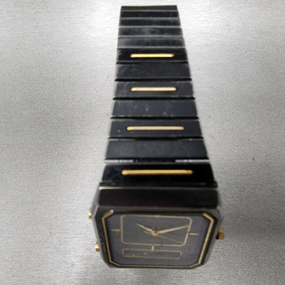 Seiko Watch Men Black Gold Tone Analog Digital Alarm Chrono 28mm H449-5310 PARTS