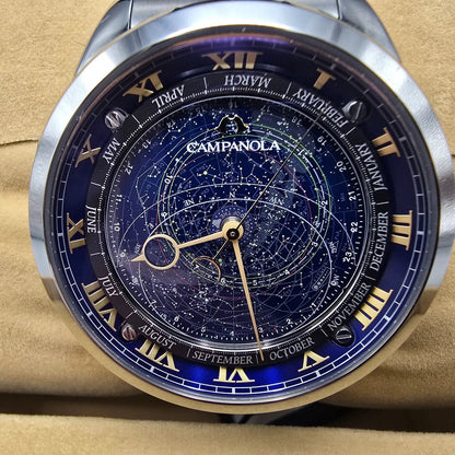 Citizen Campanola Cosmosign Watch Men 44mm Blue Dial Steel AO4010-51M3