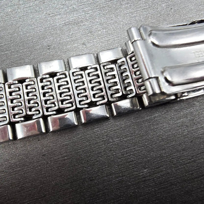 Seiko Lord Maitic Beads Of Rice Bracelet 18mm Stainless Steel XGB062 VTG JDM9