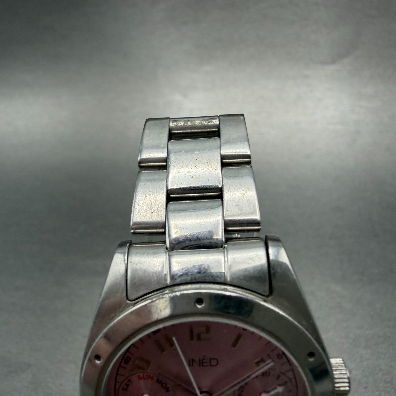 Citizen INED Watch Women 31mm Pink Dial Silver Tone Daydate 6320-H32922 New Batt4