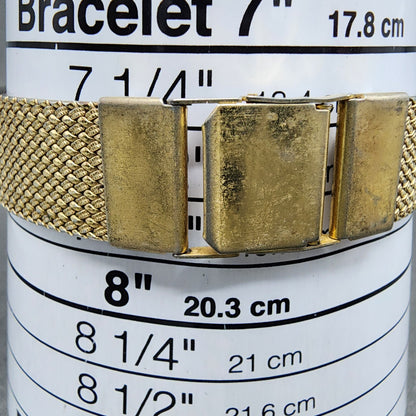 Seiko Tank Watch Men 25mm Black Dial Gold Tone Rectangle 7430-5499 New Batt