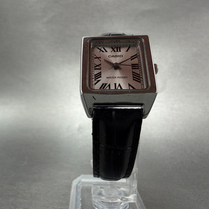 Casio Tank Watch Women 22mm Silver Dial Silver Tone Rectangle LTP-V007 New Batt5