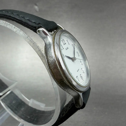 Seiko ALBA Watch Women 27mm White Dial Silver Tone Round V501-6K00 New Battery F3