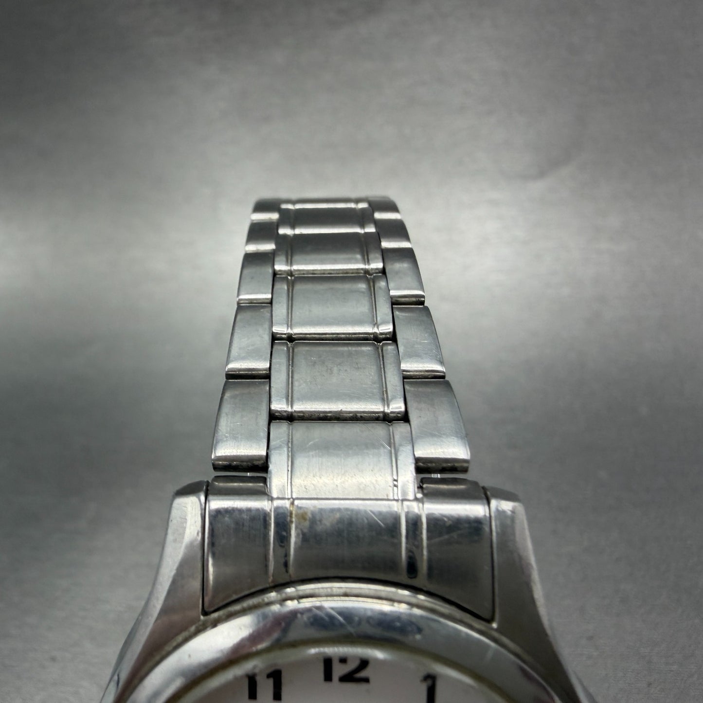 Casio Beside Watch Men 35mm Silver Dial Steel Daydate Round BES-105 New BatteryA4