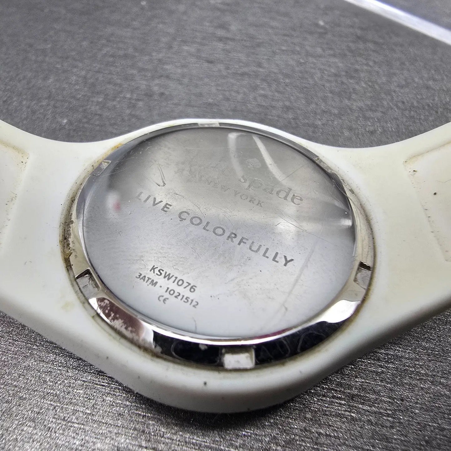 Kate Spade Rumsey Watch Women 31mm White Dial White Case Round New Battery B10