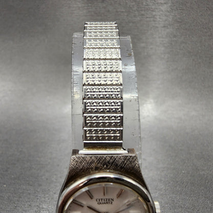 Citizen Watch Women 20mm Silver Dial Silver Tone 2951293851 New Battery4