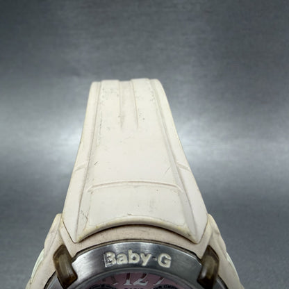 Casio Baby-G Watch Women 41mm Pink Dial Cream Case Analog Digital BG-1501 Newbat4