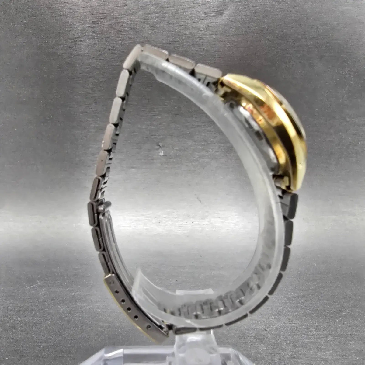 Seiko5 Automatic Watch Women 24mm Gold Dial Gold Tone Daydate 4206-0180 PARTS9