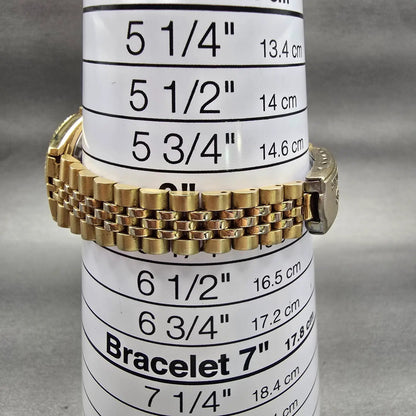 Seiko SQ Watch Women 24mm Black Dial Gold Tone Daydate Round 3E23-0A69 New Batt9