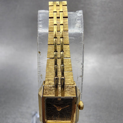 Citizen CQ Tank Watch Women 13mm Black Dial Gold Tone 2250S07521 New Battery4
