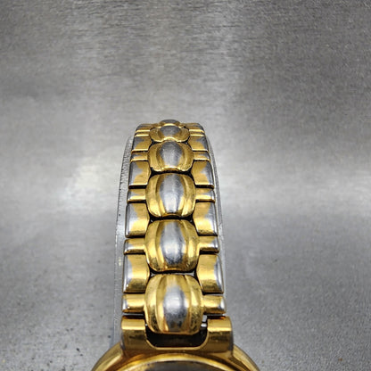 Bulova Diamond Watch Women 24mm MOP Dial Gold Tone Date 57p36 New Battery4