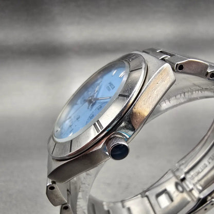 Citizen Wicca Watch Women 29mm Blue Dial Silver Tone Daydate 6329-L19494 New Bat2