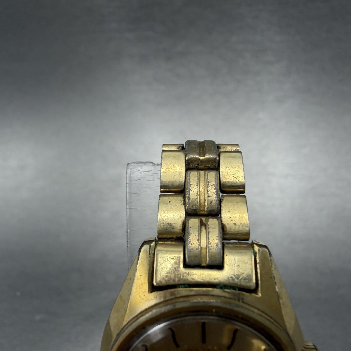 Seiko Automatic Watch Women 24mm Champagne Dial Gold Tone Daydate 2206-0111 Runs4