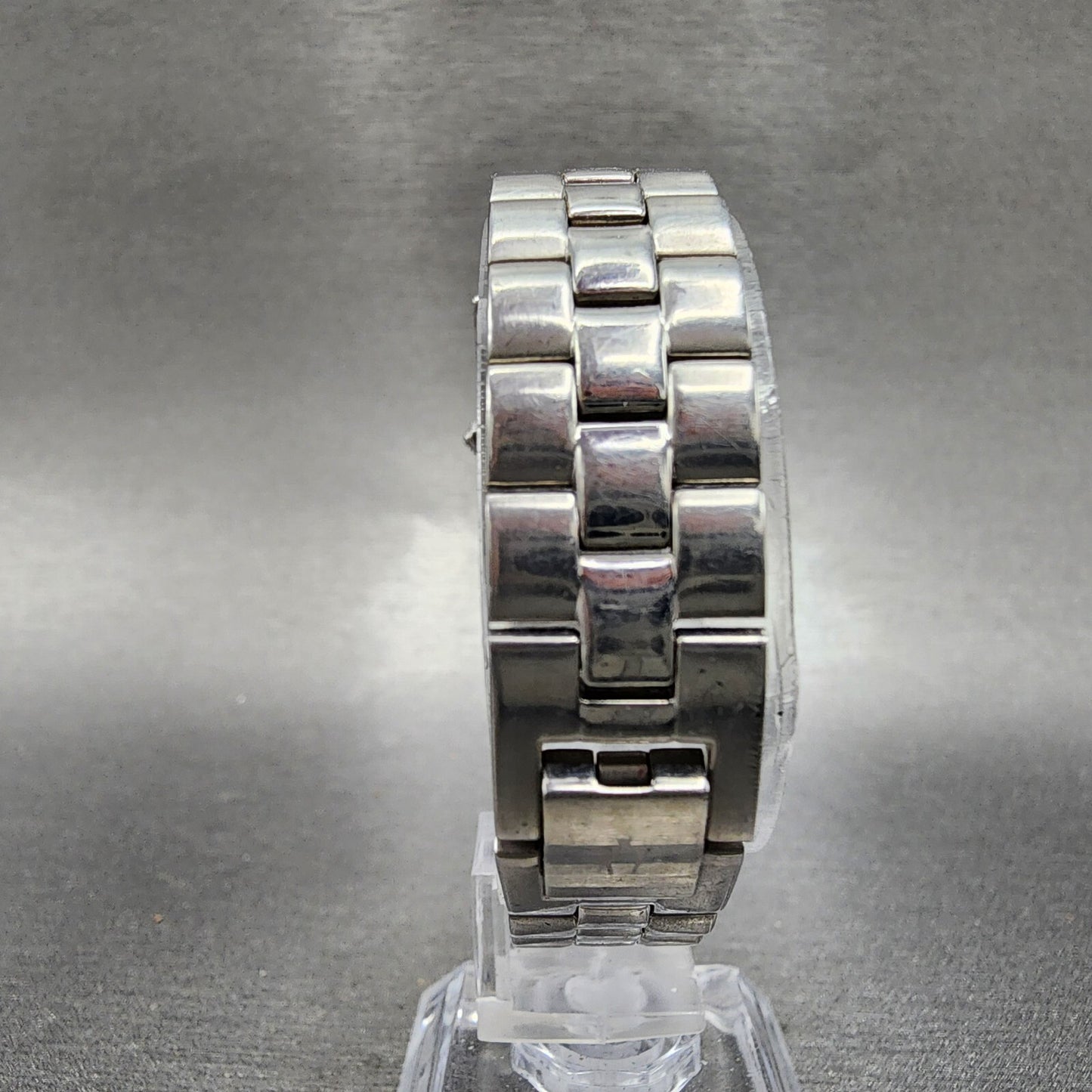 Bulova Tank Watch Women 18mm Black Dial Stainless Steel Rectangle New Battery7