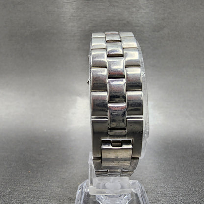 Bulova Tank Watch Women 18mm Black Dial Stainless Steel Rectangle New Battery7