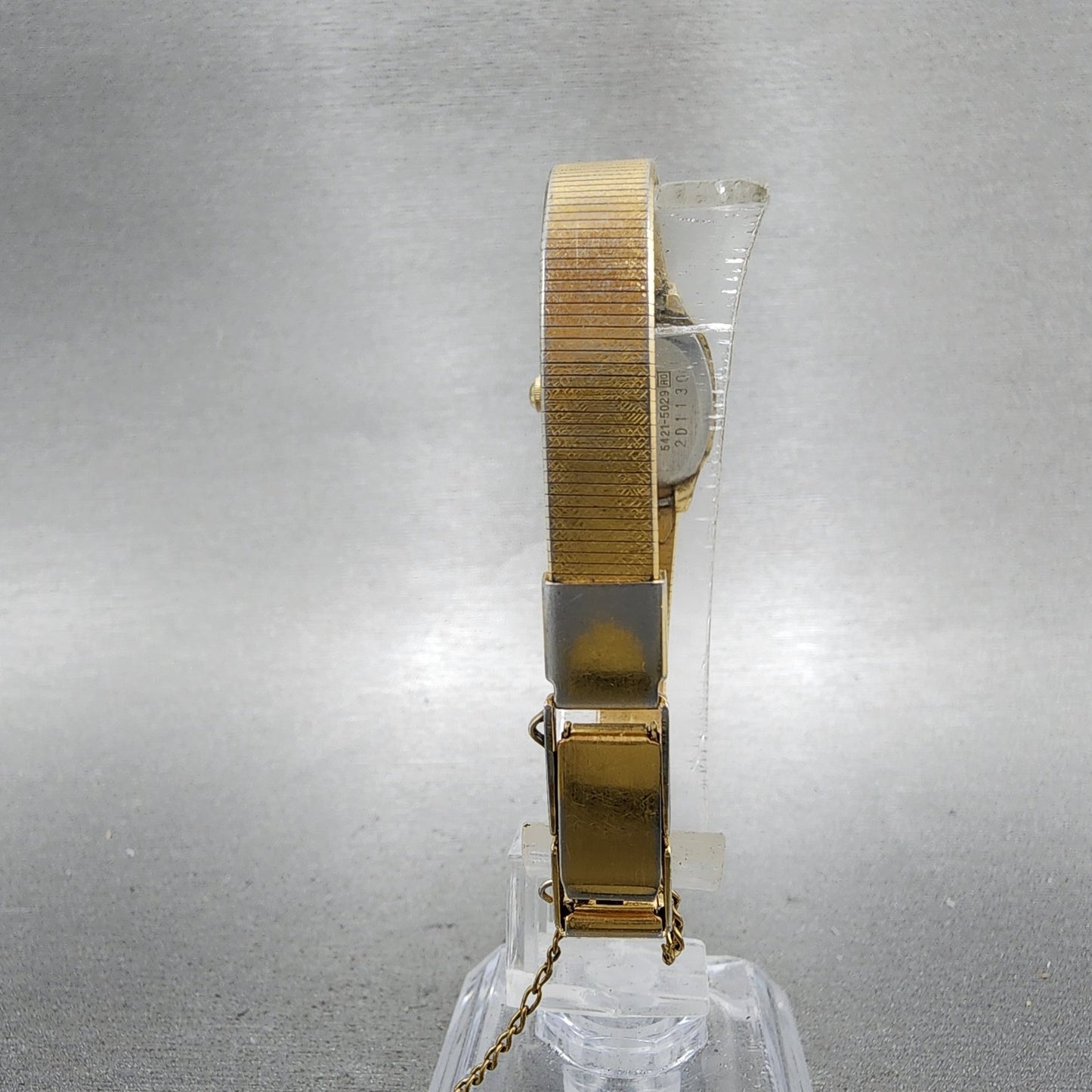 Seiko Watch Women 17mm Cream Dial Gold Tone Rectangle 54215029 New Battery7