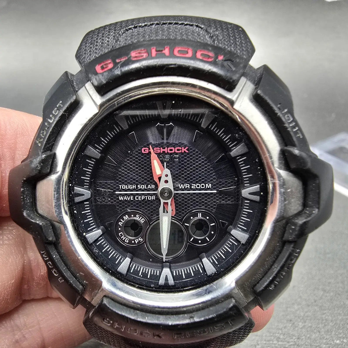 Casio G-Shock GW-1500A Watch Men 48mm Black Alarm Chrono Ana Digi Solar Works0