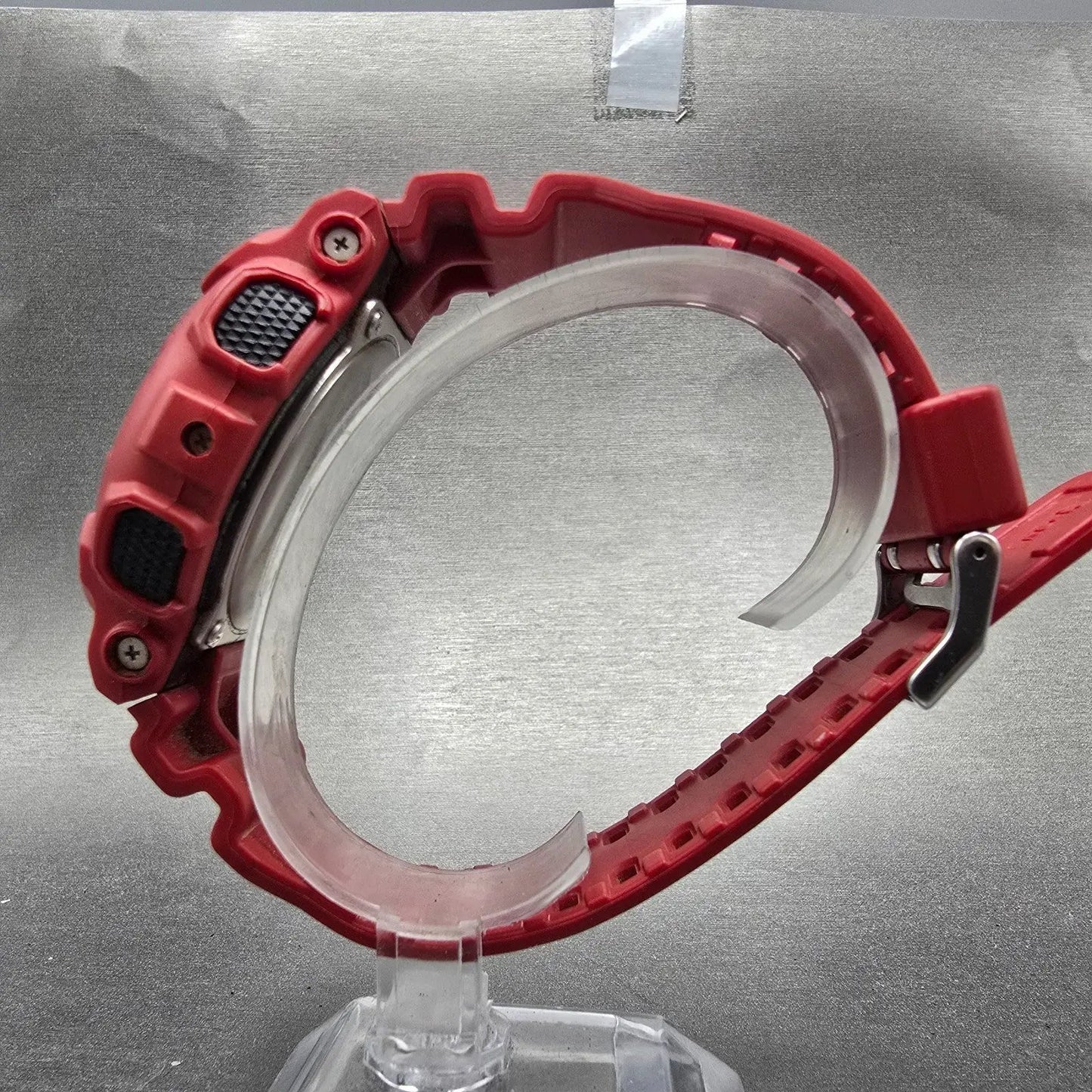 Casio G-Shock GA-100B Watch Men 51mm Red Black Alarm Chrono Analog Digital READ!6