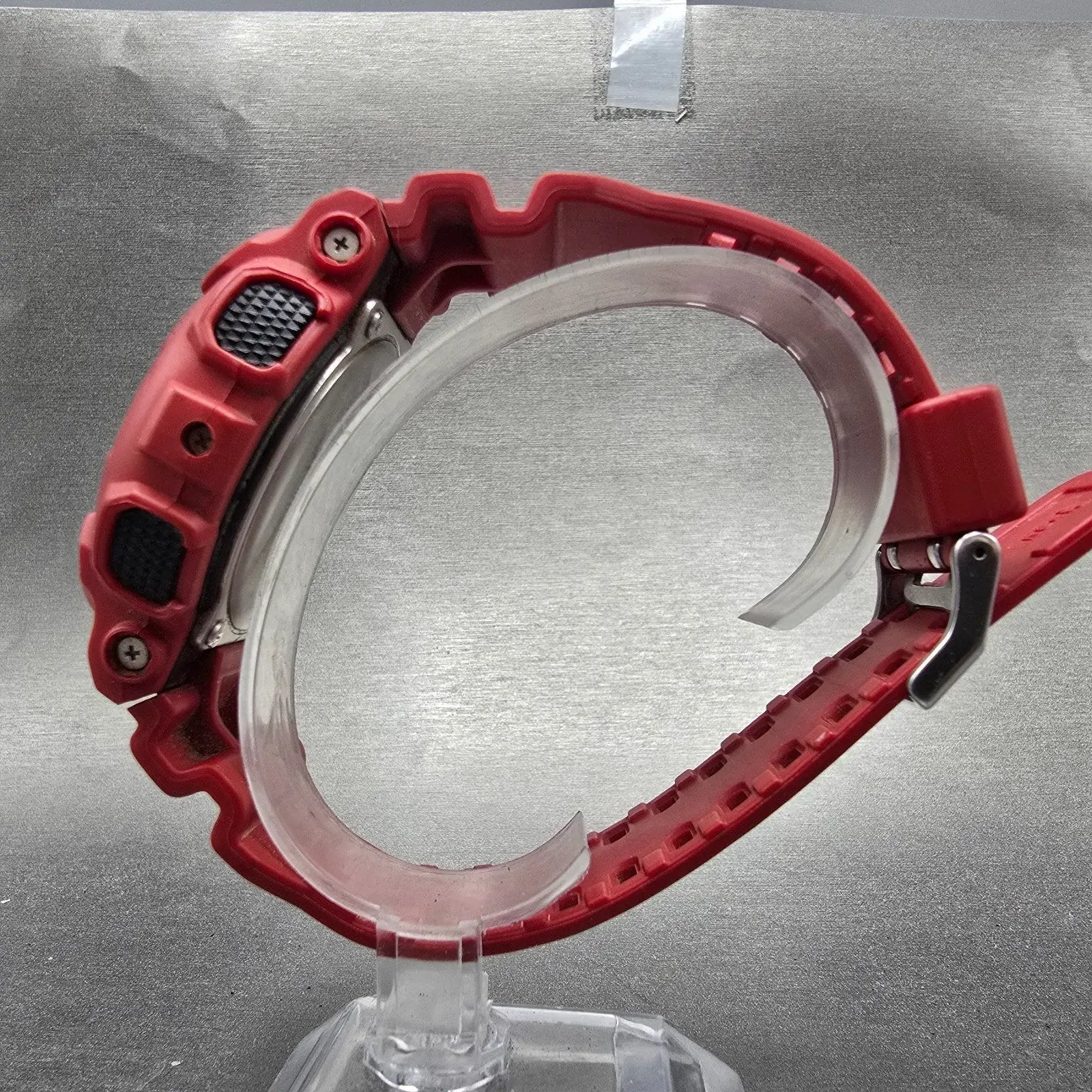 Casio G-Shock GA-100B Watch Men 51mm Red Black Alarm Chrono Analog Digital READ!6