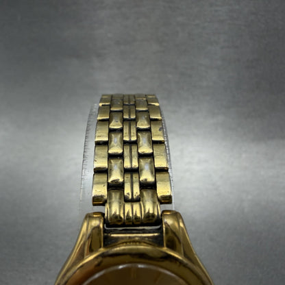 Seiko Watch Women 24mm Champagne Dial Gold Tone Round V7012K00 New Battery4