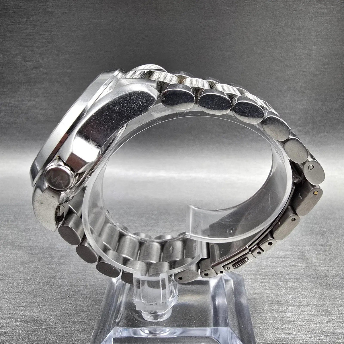 Michael Kors Bradshaw Watch Women 42mm Silver Dial Silver Tone MK6486 New Batt6