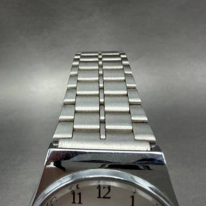 Casio MQ-336 Watch Men 33mm White Dial Silver Tone Round New Battery Vintage HJK4