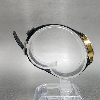 Seiko Watch Women 21mm Champagne Dial Gold Tone Round 2b31-0010 New Battery