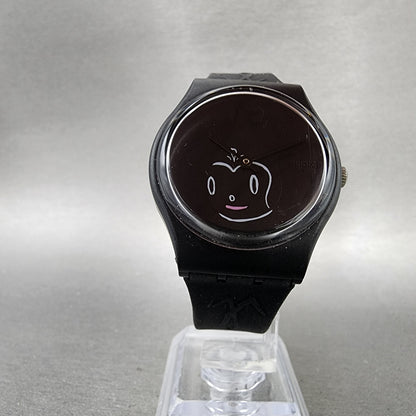 Swatch Midnight Magi Watch Women 34mm Black Dial Black Tone Round New Battery5
