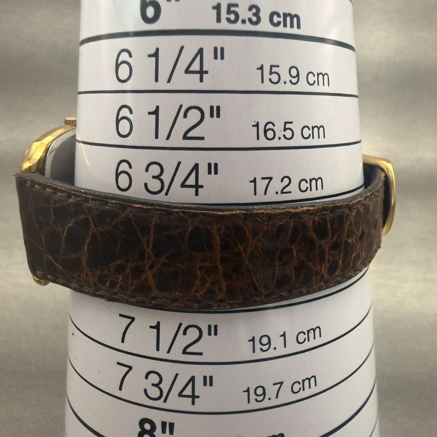 Seiko Watch Men 31mm Champagne Dial Gold Tone Rectangle 6030-5190 New Battery9