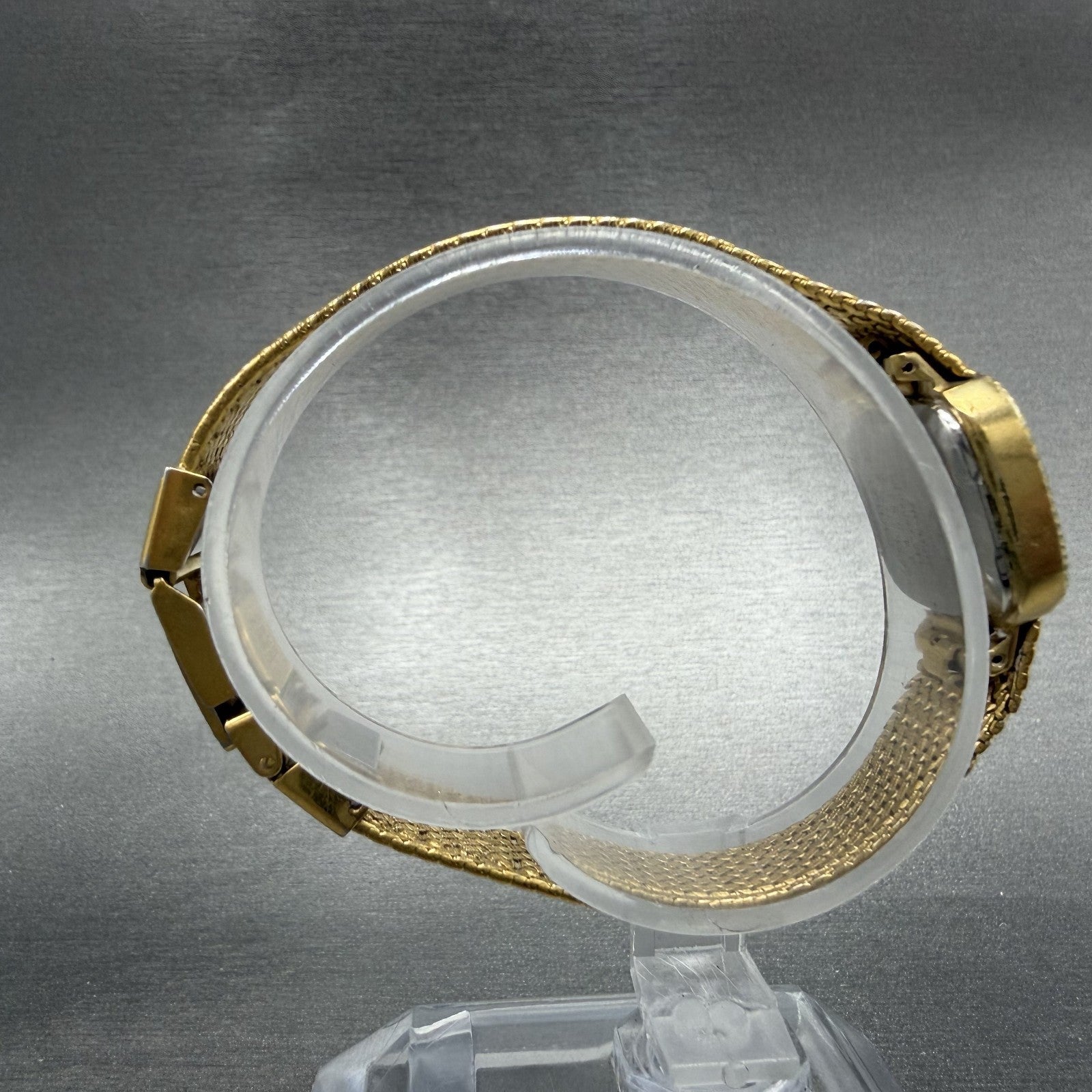 Seiko Watch Women 19mm Champagne Dial Gold Tone Rectangle 1421-5860 New Battery8