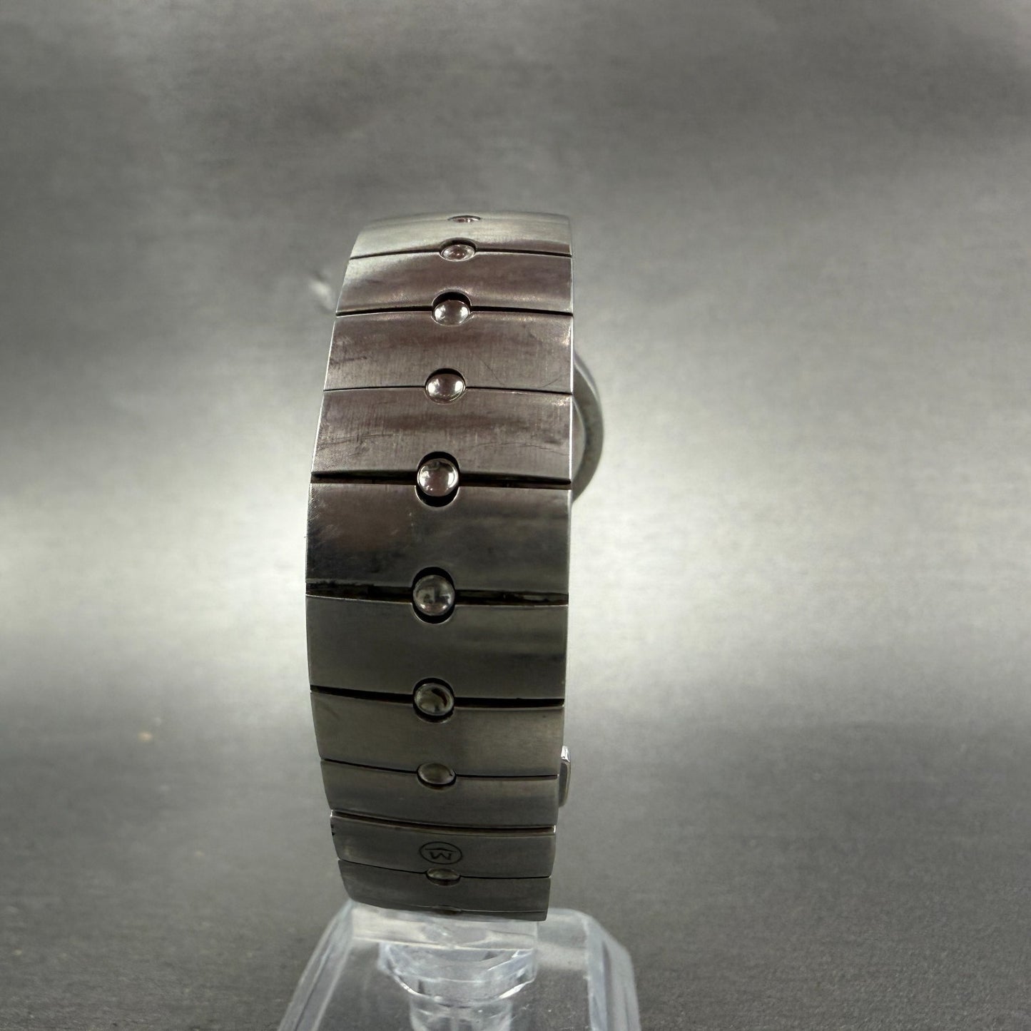 Movado Sports Edition Watch Women 27mm Silver Dial Stainless Steel New Battery A7