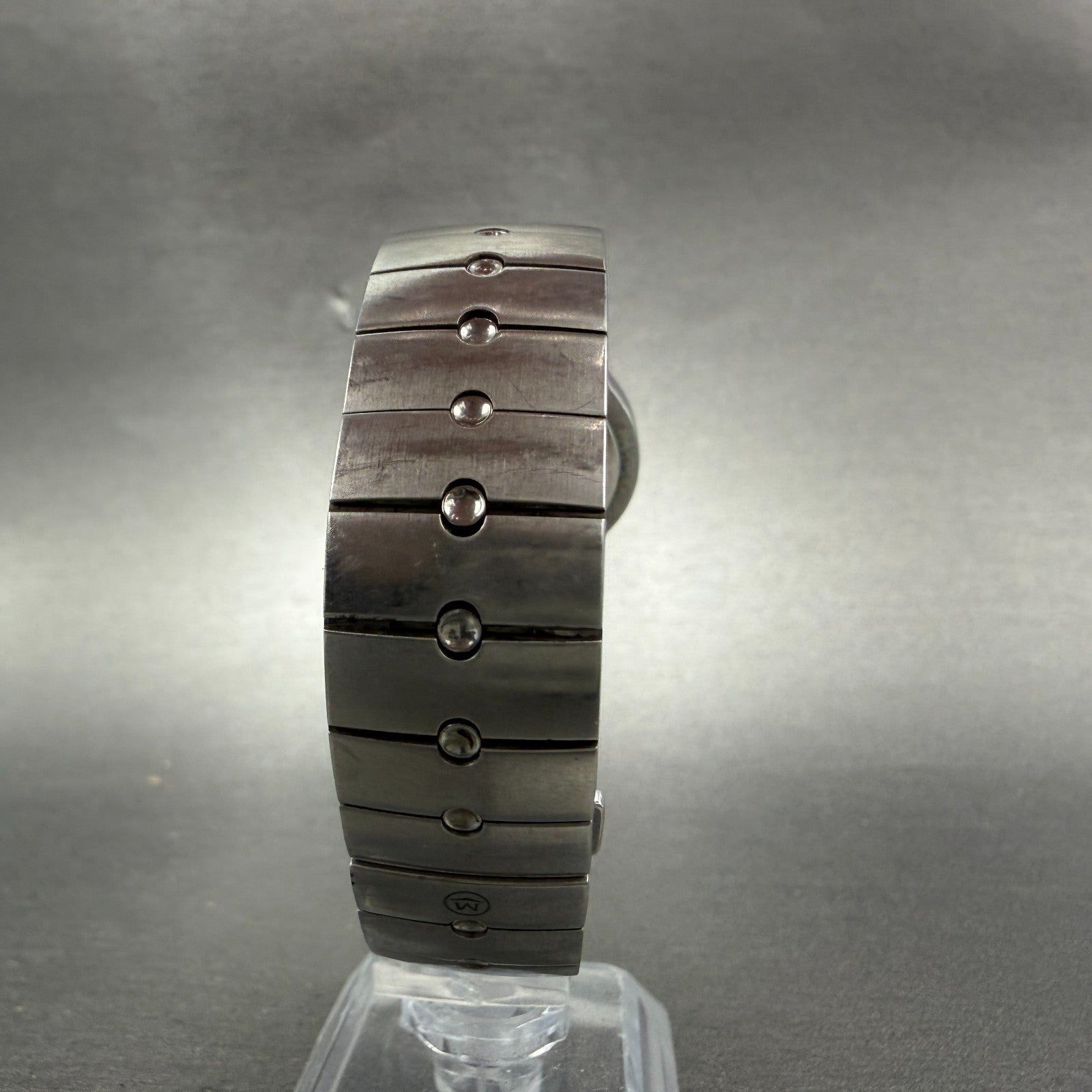 Movado Sports Edition Watch Women 27mm Silver Dial Stainless Steel New Battery A7