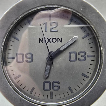 Nixon The Corporal Watch Men 48mm Black Dial Black Tone PARTS CRWON PULLS OUT2