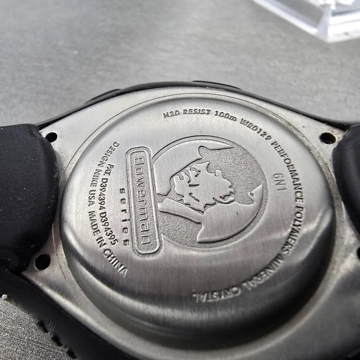 Nike Triax Speed 50 Bowerman Watch Men 45mm Black Gray Digital Alarm ChronoPARTS10