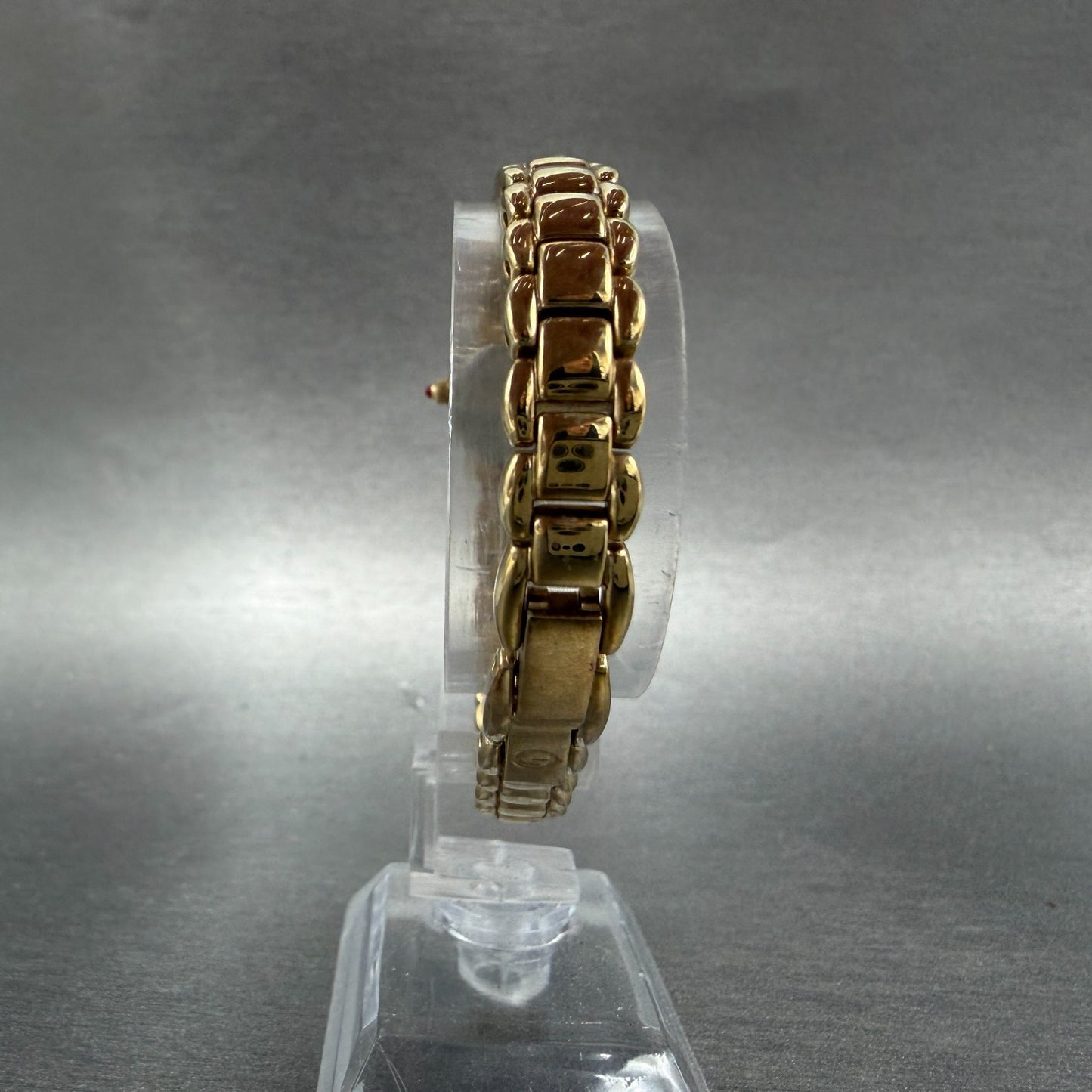 Elgin Watch Women 17mm MOP Dial Gold Tone Oval EG074 New Battery Bracelet7