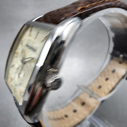 Tommy Bahama Tank Watch Women 25mm cream Dial Silver Tone Rectangle New battery2