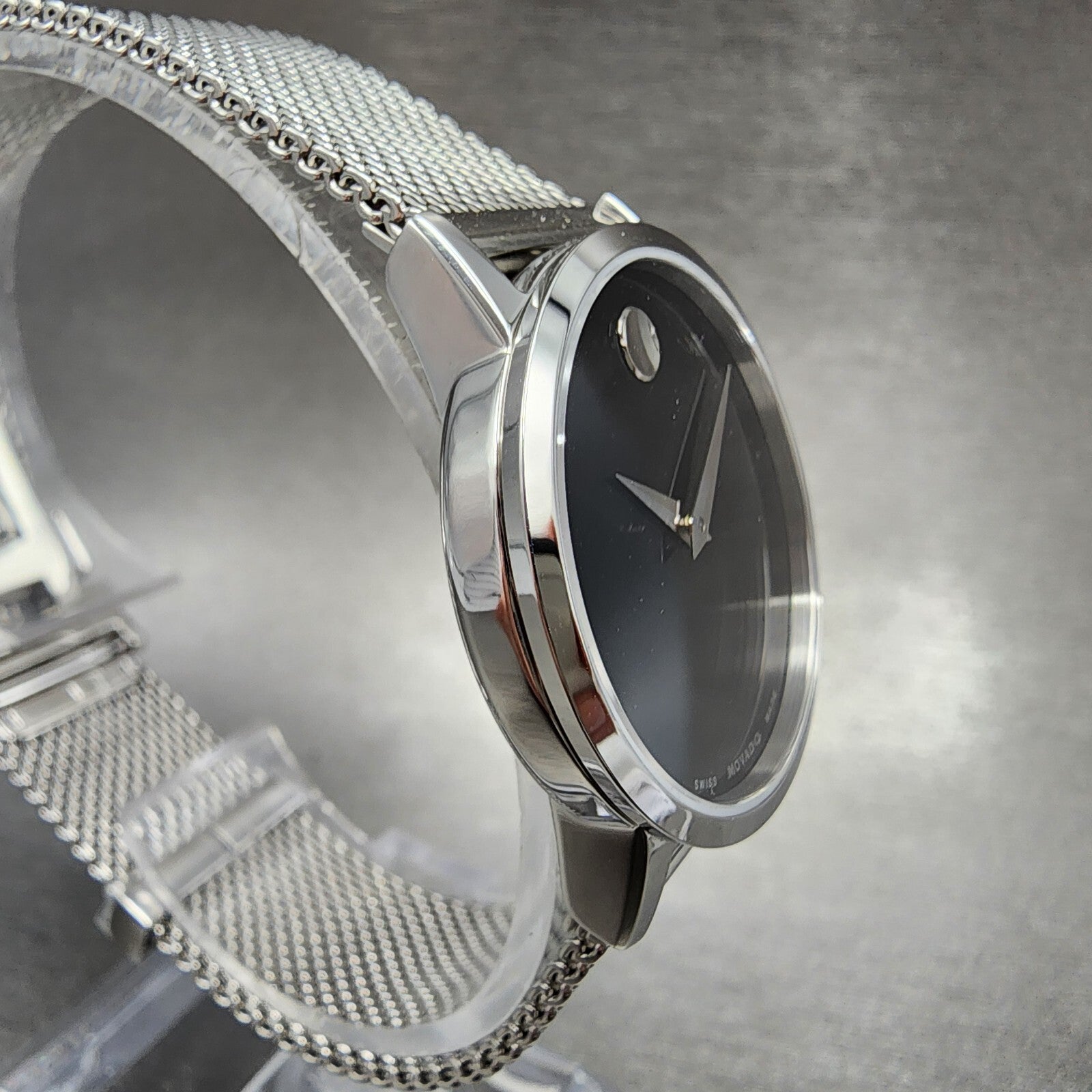 Movado Museum Classic Watch Women 28mm Black Dial Stainless Steel 0607220 A12343