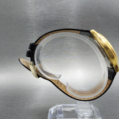 Seiko Watch Men 34mm Champagne Dial Gold Tone Daydate 7n43-7b00 New Battery