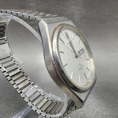 Citizen CQ Watch Men 36mm Silver Dial Steel Daydate Round 3800451261 PARTS4