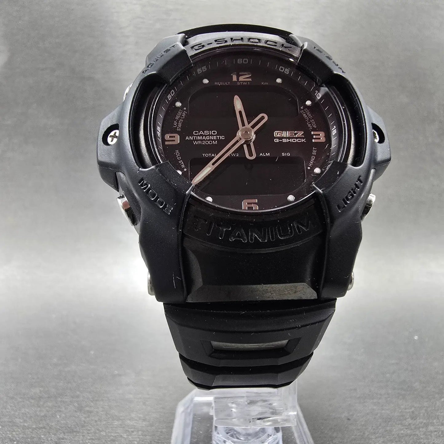 Casio G-Shock GS-300 Watch Men 43mm Black Titanium Analog Digital 2301 PARTS6