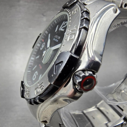 Citizen Eco-Drive Dive Watch Men 45mm Black Dial Silver Tone Date Runs2