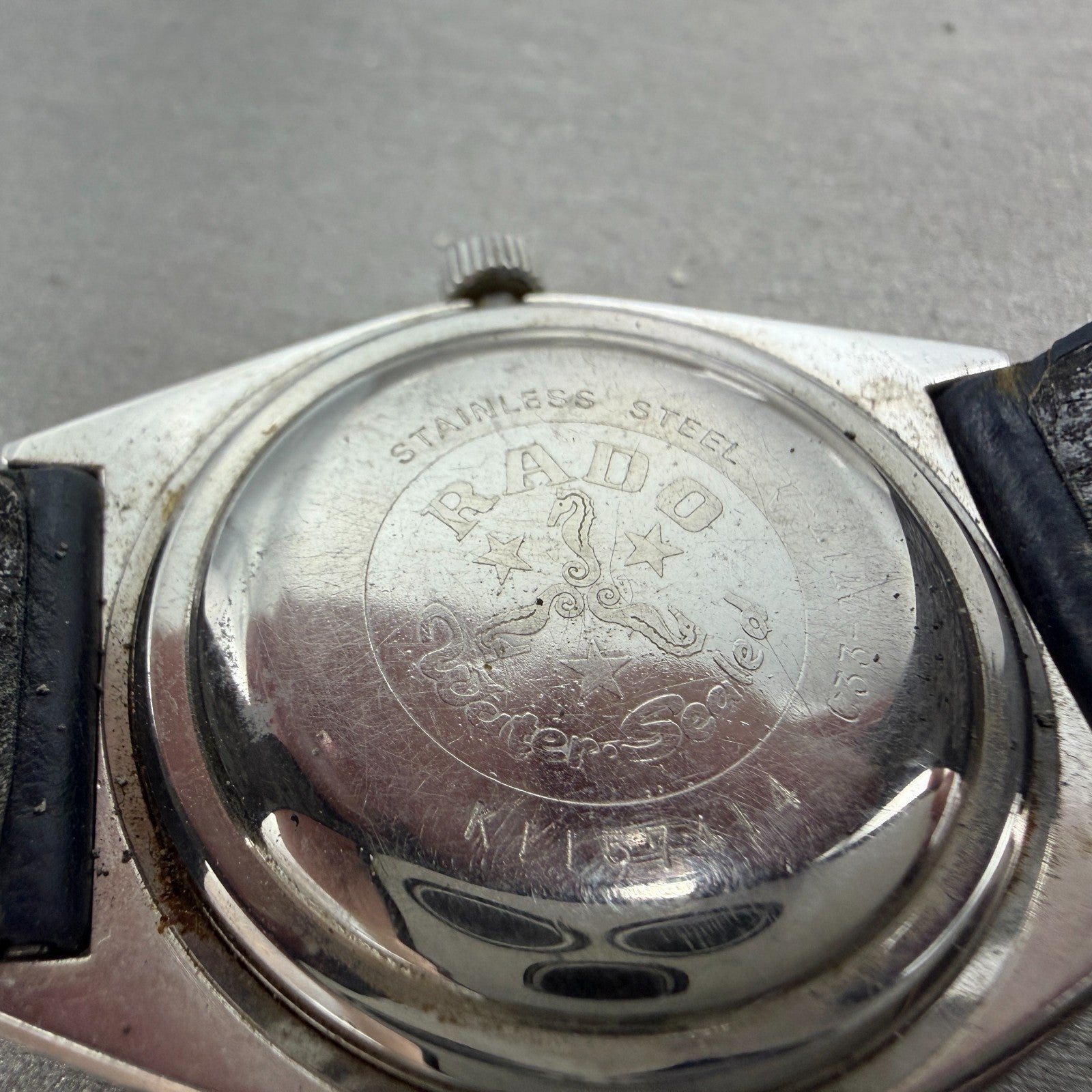 Rado Natale N.F Watch Men 37mm Blue Dial Steel Date Automatic PARTS10